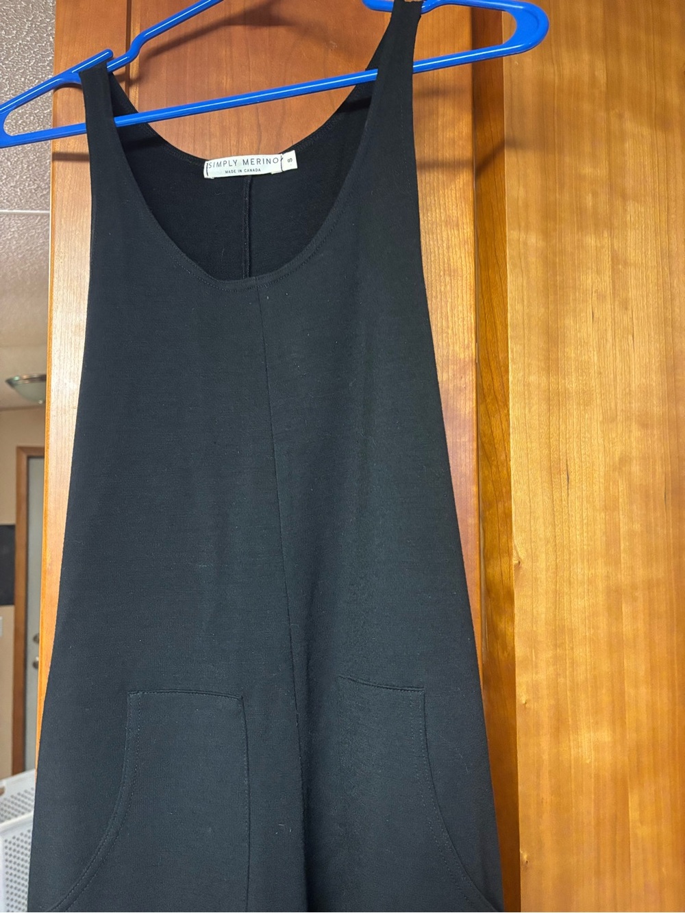 SIMPLY MERINO Black Wool  Jumpsuit